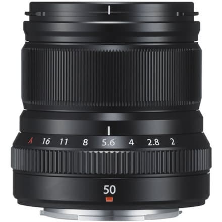 Fujifilm Fujinon XF 50mm f/2 R WR lens, black