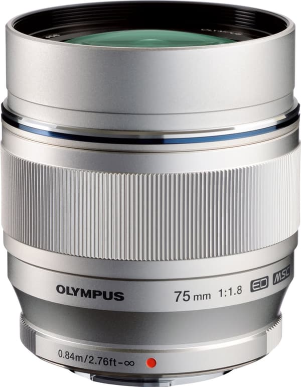 M.Zuiko Digital ED 75mm f/1.8, silver
