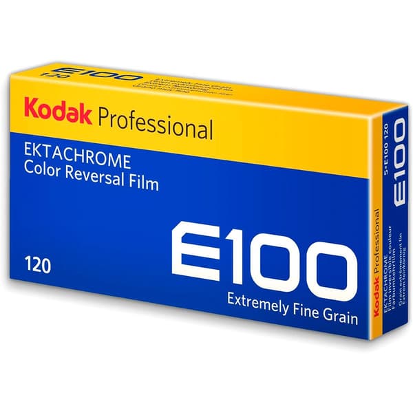 Kodak E-100 G 120 1x5 Reel Hvid,Sort