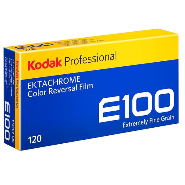 Kodak E-100 G 120 1x5 Reel Vit,Svart