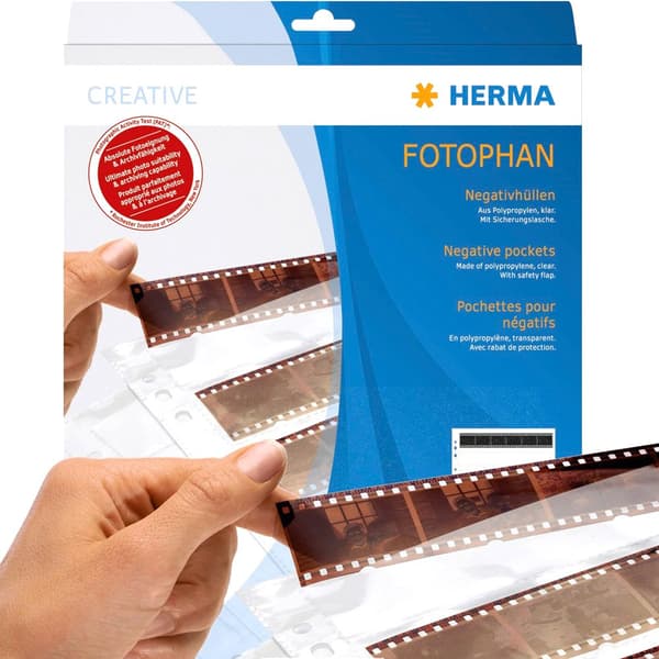 Herma Pp 100 Sheets 4 Strips Brun