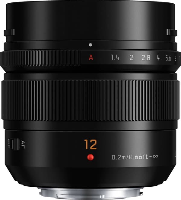 Panasonic Leica DG Summilux 12mm f/1.4 ASPH. lens, black