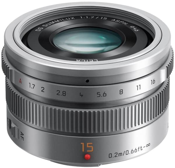Panasonic Leica DG Summilux 15mm f/1.7 ASPH, silver Sølv