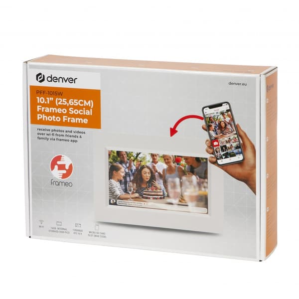 Digitaalinen valokuvakehys FRAMEO Wi-Fi Kosketusnäyttö IPS 10" 16GB Denver PFF-1015W
