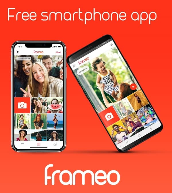FRAMEO Wi-Fi digital fotoram IPS pekskärm 10"" 16GB Denver PFF-1021BW