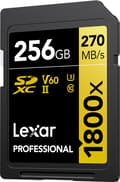 Miniatyrbild 3 av 3: Lexar memory card SDXC 256GB Professional 1800x UHS-II U3 V60