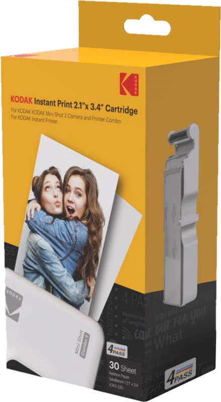 Kodak ink + photo paper 2.1x3.4" 30 sheets