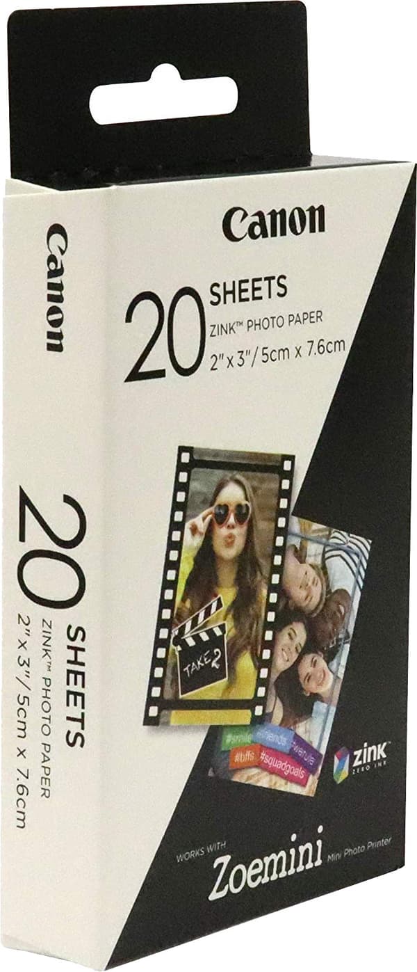 Papier fotograficzny ZINK 5×7.6 20 arkuszy 3214C002