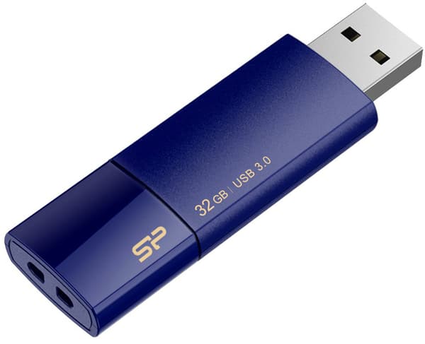 Silicon Power flash drive 32GB Blaze B05 USB 3.0, dark blue Blå