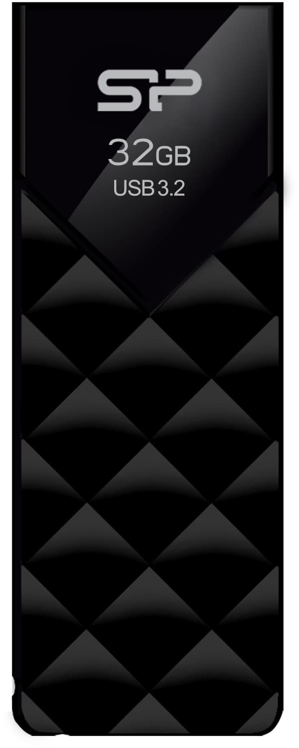Silicon Power flash drive 32GB Blaze B03 USB 3.2, black Svart