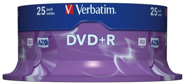 Verbatim DVD+R Matt Silver 4.7GB 16x 25pcs spindle