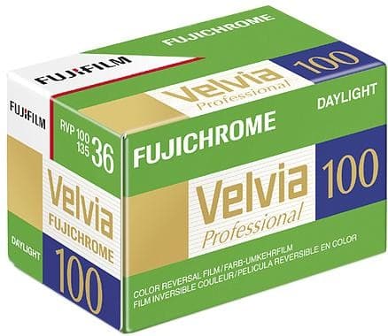 Fujichrome film Velvia RVP 100/36