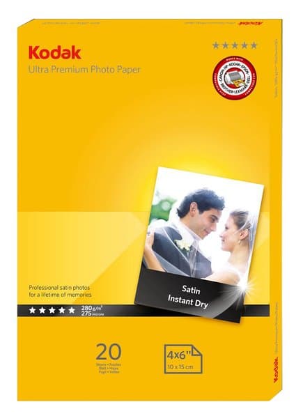 Fotopapper 20st 10x15 280g Satin Kodak