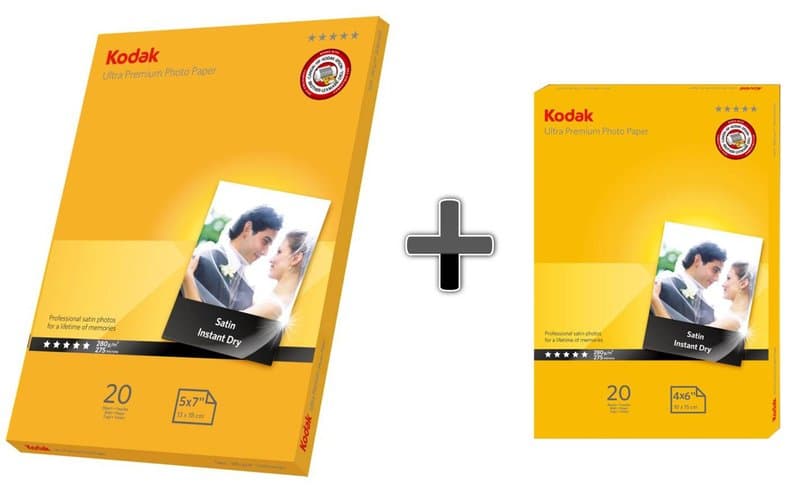 Fotopapper 20st 13x18 + 20st 10x15 280g Siden Satin