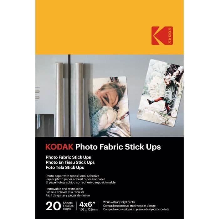 KODAK - 20 ark med självhäftande fotopapper, A6 -storlek (10x15cm), bläckstråleskrivare - 9891059