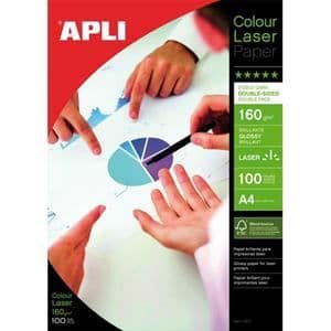 APLI AGIPA Box med 100 ark fotopapper...