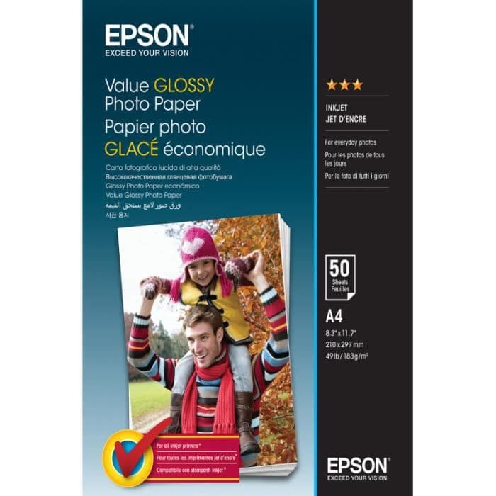 epson värde glättat fotopapper a4 50 ark svart patron Vardagsfotoutskrifter Oavsett om det är semesterbilder,