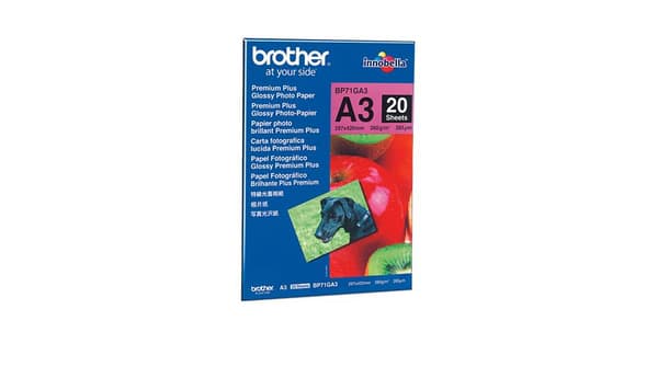Brother Innobella Premium Plus BP71GA3 - fotopapper, glansigt - A3 (297 x 420 mm) - 260 g/m2 - 20 ark (BP71GA3)