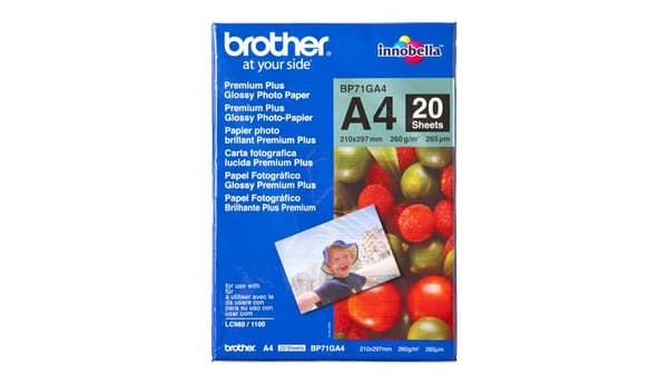 Brother glansigt fotopapper -A4 / 20 ark