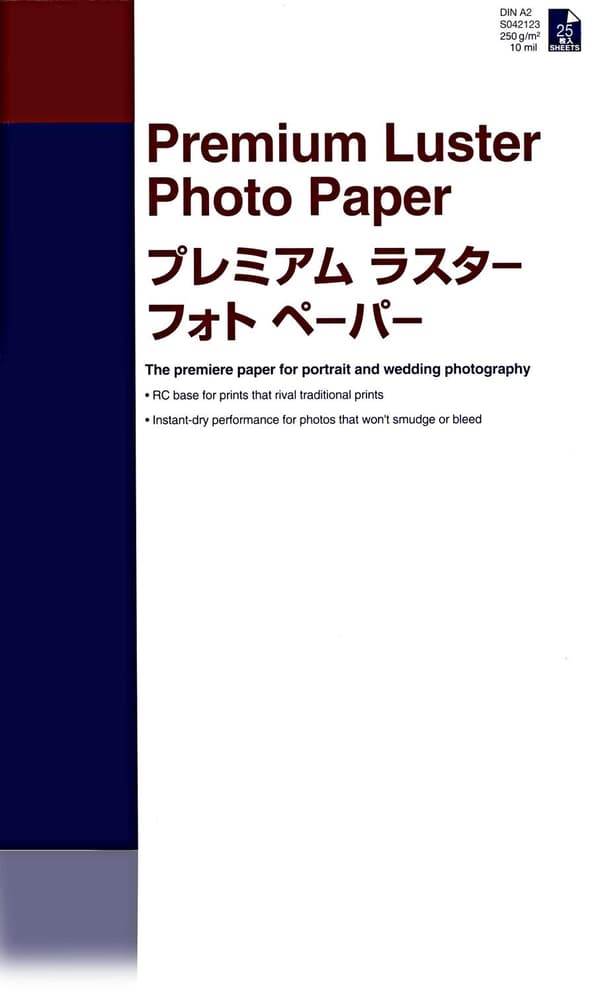 Epson Premium Luster Photo Paper - blankt fotopapir - A2 (420 x 594 mm) - 25 ark - til Stylus Pro 11880, Pro 3880, Pro 48XX, Pro 78XX, Pro 98XX, SureC