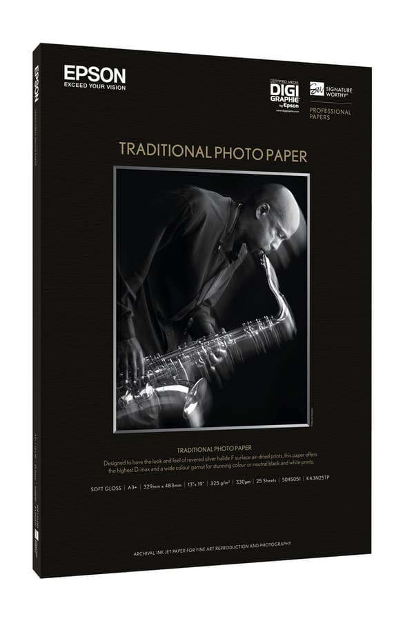 Traditionelt fotopapir. DIN A4. 330 g/m*2. 25 ark