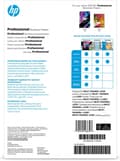 Miniatyrbillede 3 af 3: HP Professional Multi-use Glossy FSC Papers 180 gsm-150 sht/A4/210 x 297 mm Printerpapir A4 (210x297 mm) Glossy 150 ark Hvid (3VK91A)