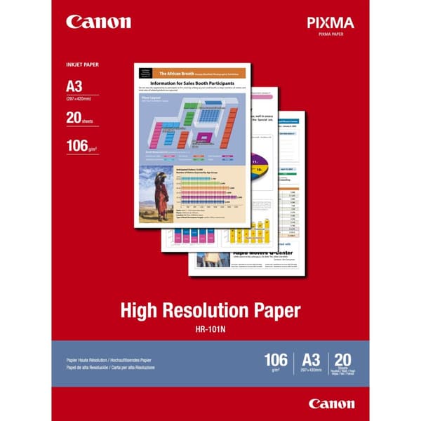 Canon Hr-101n A3 / Högupplöst papper, 20 ark