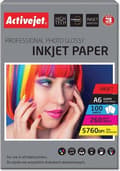 Miniatyrbillede 1 af 2: Activejet AP6-260GR100 fotopapir til blækprintere; A6; 100 stk