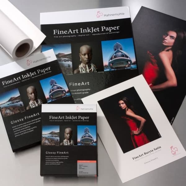 HAHNEMÜHLE FineArt Baryta Satin bläckstrålepapper - 300g - A3 (25 ark)