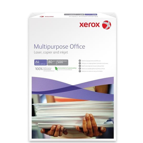 Paket med Xerox-papper - 500 ark - A4-format (21 x 29,7 cm) - 80 g/m² - Vit