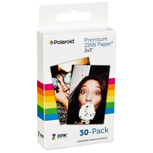 Polaroid M 230 Zink 2x3 Media 5x7.5 Cm 30 Pack Hvid