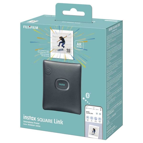 Fujifilm Bærbar Fotoprinter Instax Square Sq Link Ex D Grå