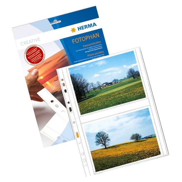 Herma Fotophan 13x18 Horizontal 250 Sheets Hvid