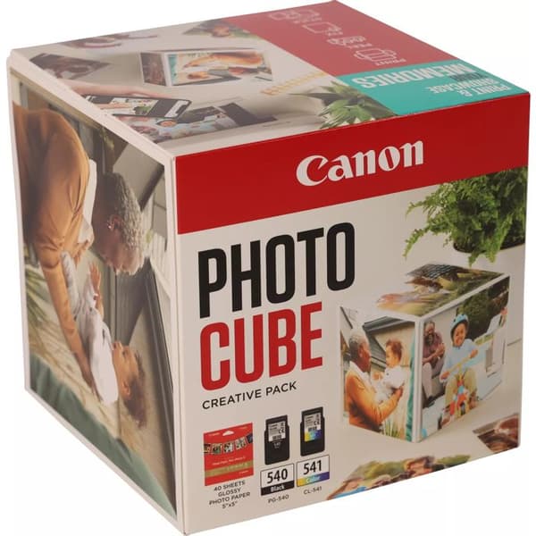 Fotopapper - CANON - PIXMA TS5150, TS5151 - Kreativt paket med 40 blanka ark 5x5 tum