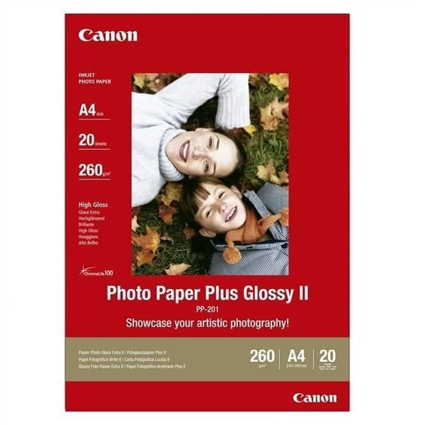 CANON PP-201 glansigt fotopapper - 20 ark A4 265gr