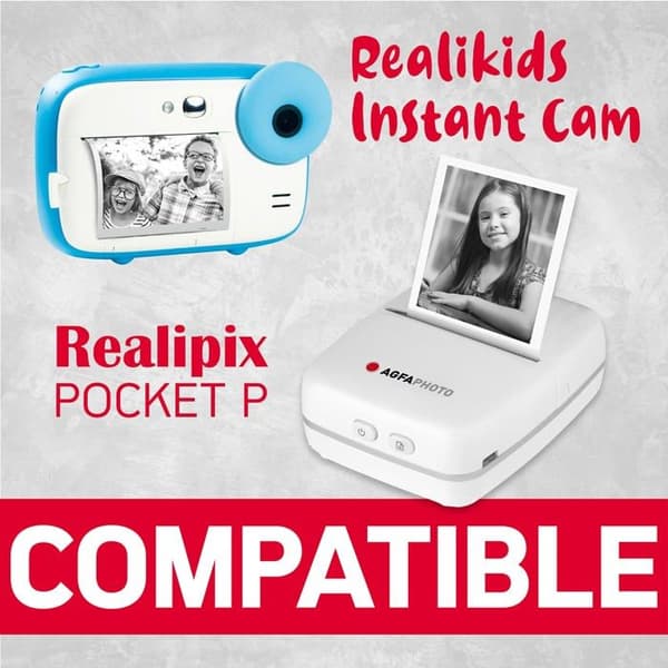 Agfaphoto Parier Thermal Instant Fotopapper för RealKids - 3 rullar