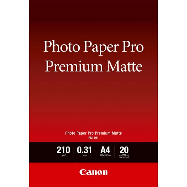 Canon PM-101 A4 premium matt fotopapper (20 ark)