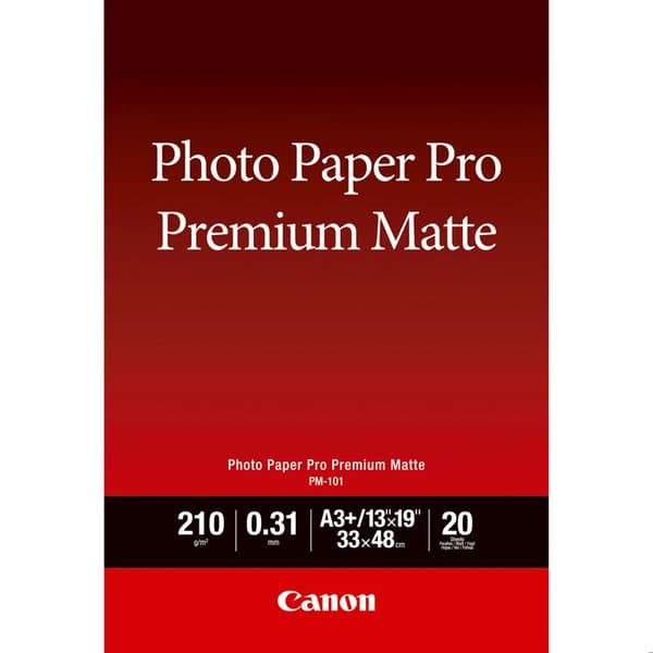 Premiummatt fotopapper PM-101 - CANON - A3+ - 20 ark