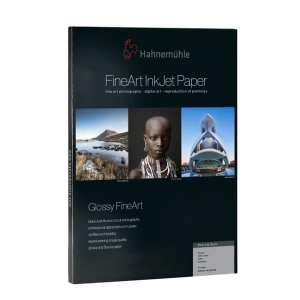 Papier bläckstråle HAHNEMÜHLE FineArt Photo Rag Baryta - 315g - A3 (25 ark)