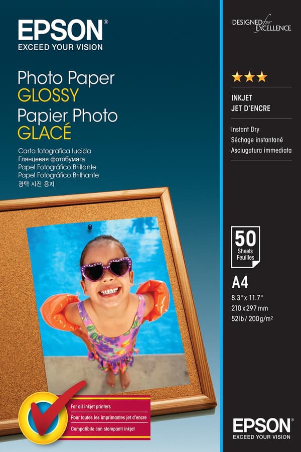 Epson - Glansigt fotopapper - A4