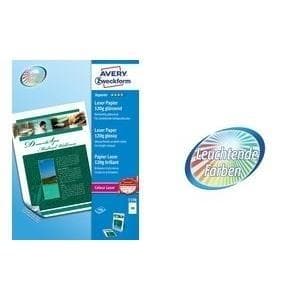 Avery Zweckform Superior Color Laser Paper 1198 - blank fotopapir coated på begge sider - hvid - A4 (210 x 297 mm) - 120 g/m2 - 200 ark (1198)