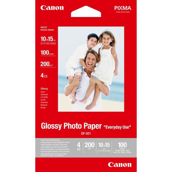 Canon GP 501 - valokuvapaperi, kiiltävä - 100 x 150 mm - 100 arkkia (0775B003)