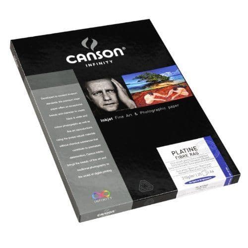 Canson Infinity Platine Fiber Rag fotopapper 310g A4 25 ark - Vit