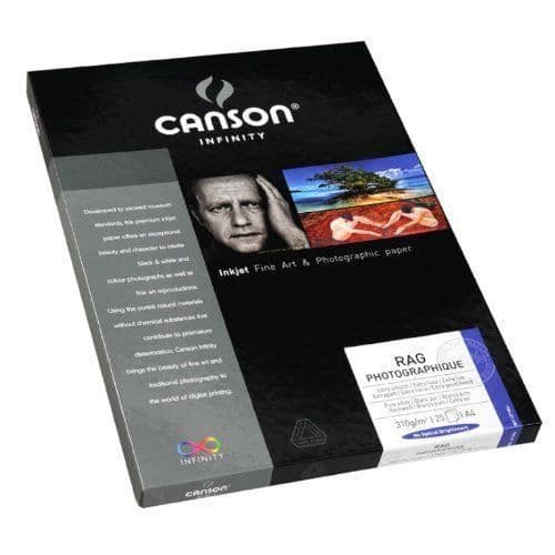 Canson Infinity Rag Photographique 206211046 A4 fotopapper 25 ark vit