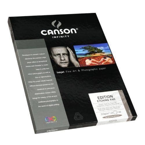 Canson Infinity Edition Etching Rag fotopapper 310g - A4 25 ark - Vit