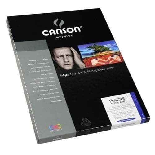 Canson Infinity Platine Fiber Rag fotopapper 310g A3 25 ark - Vit