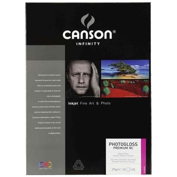 PhotoGloss Premium RC fotopapper - CANSON - A4 - Bläckstråleutskrift - Vit