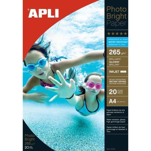 Pochette 20 ark fotopapper 265 gr/m² blank 210 x 297 mm