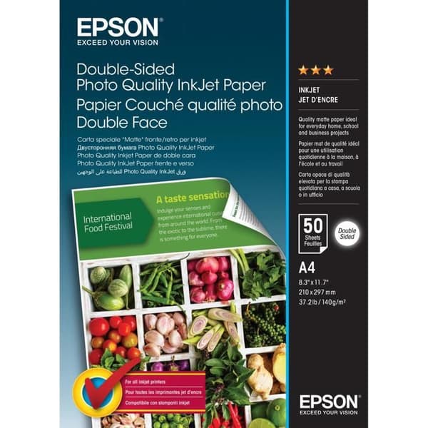 Epson Inkjet Photo Paper - A4 - 210x297 mm - 140 g/m² - Matt