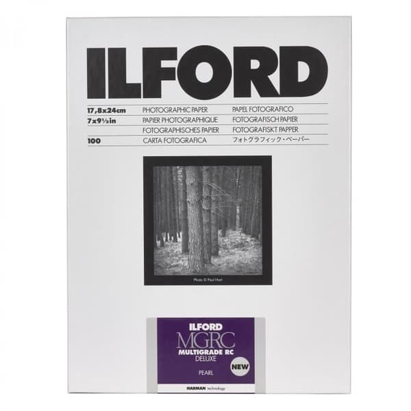 Svart och vitt silverpapper ILFORD MG V RC Perlé 44M - 100 ark - 17,8x24,0cm